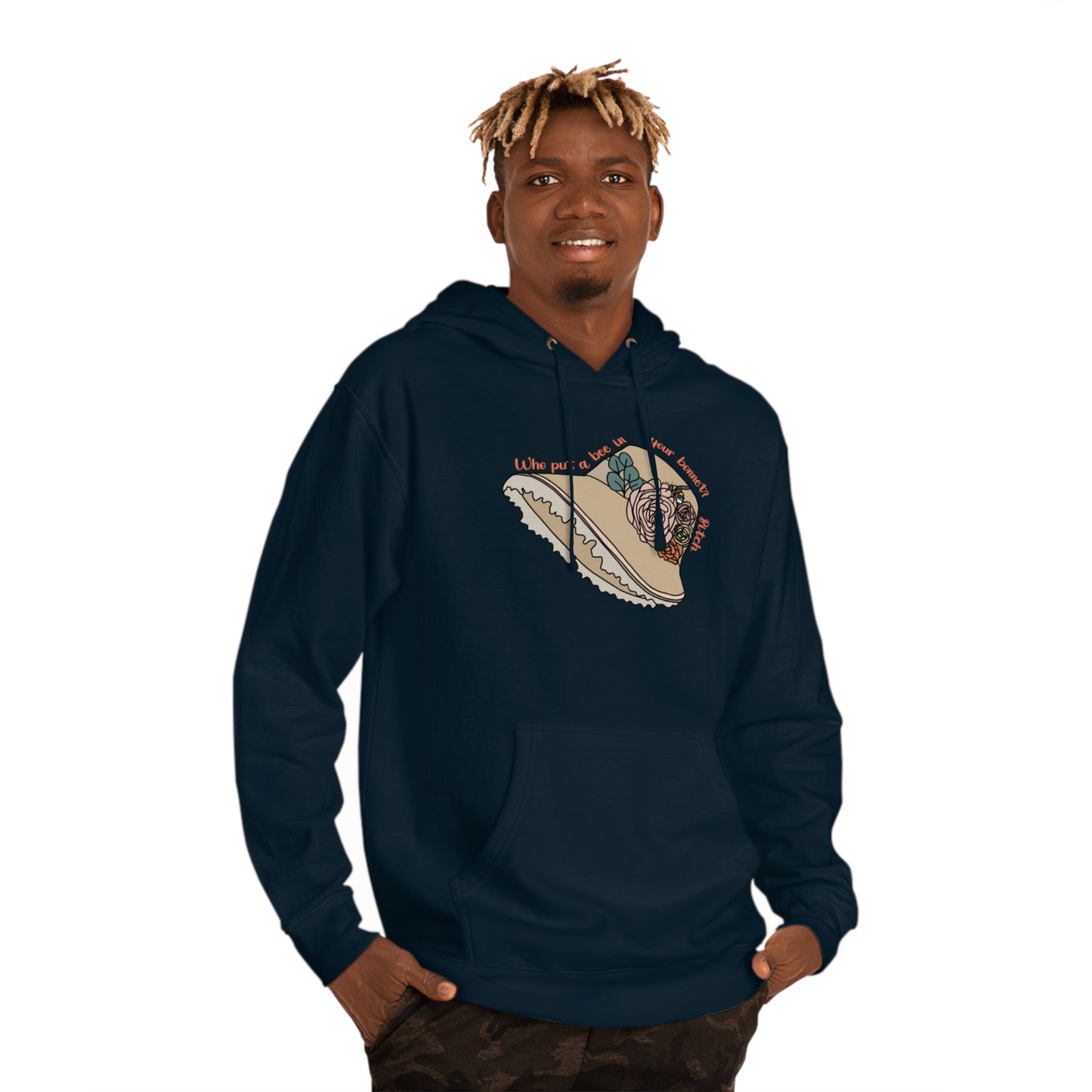 Bee in Bonnet - Unisex Hooded Sweatshirt