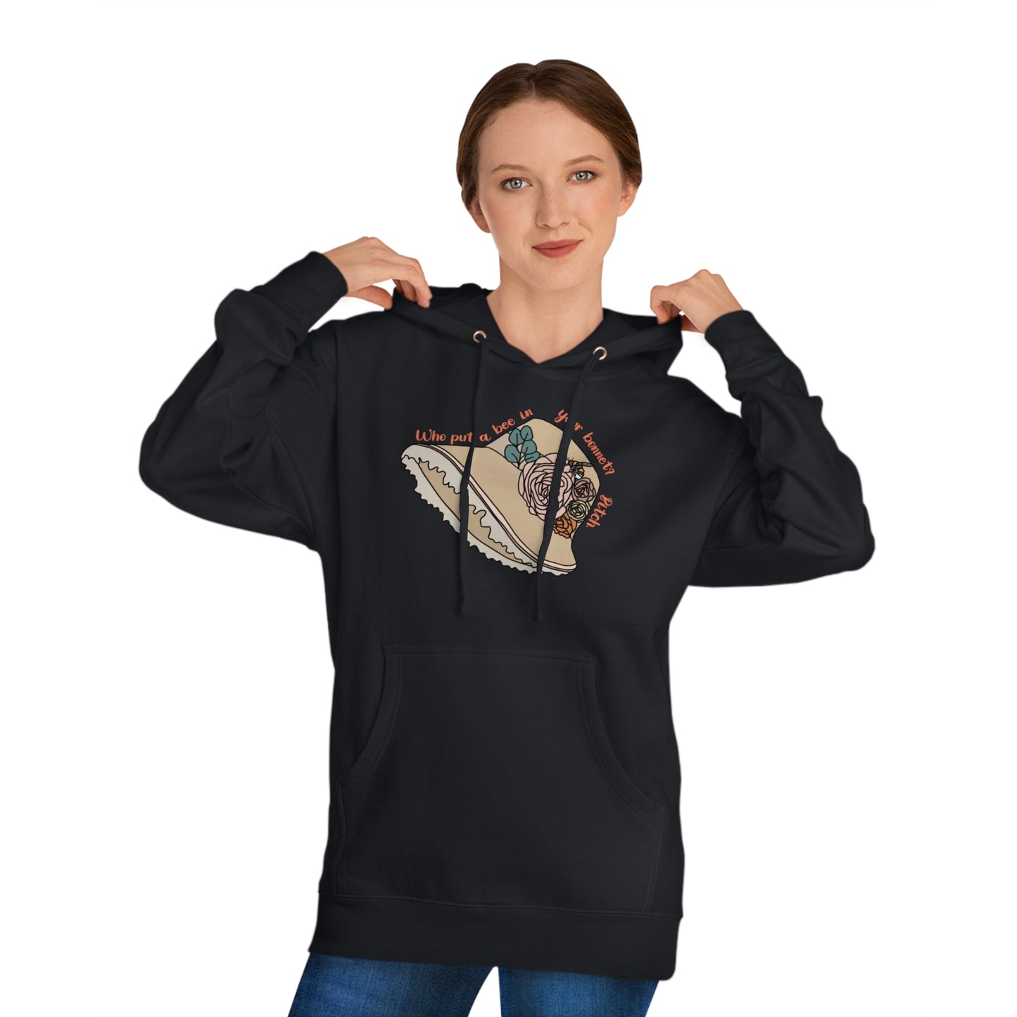 Bee in Bonnet - Unisex Hooded Sweatshirt