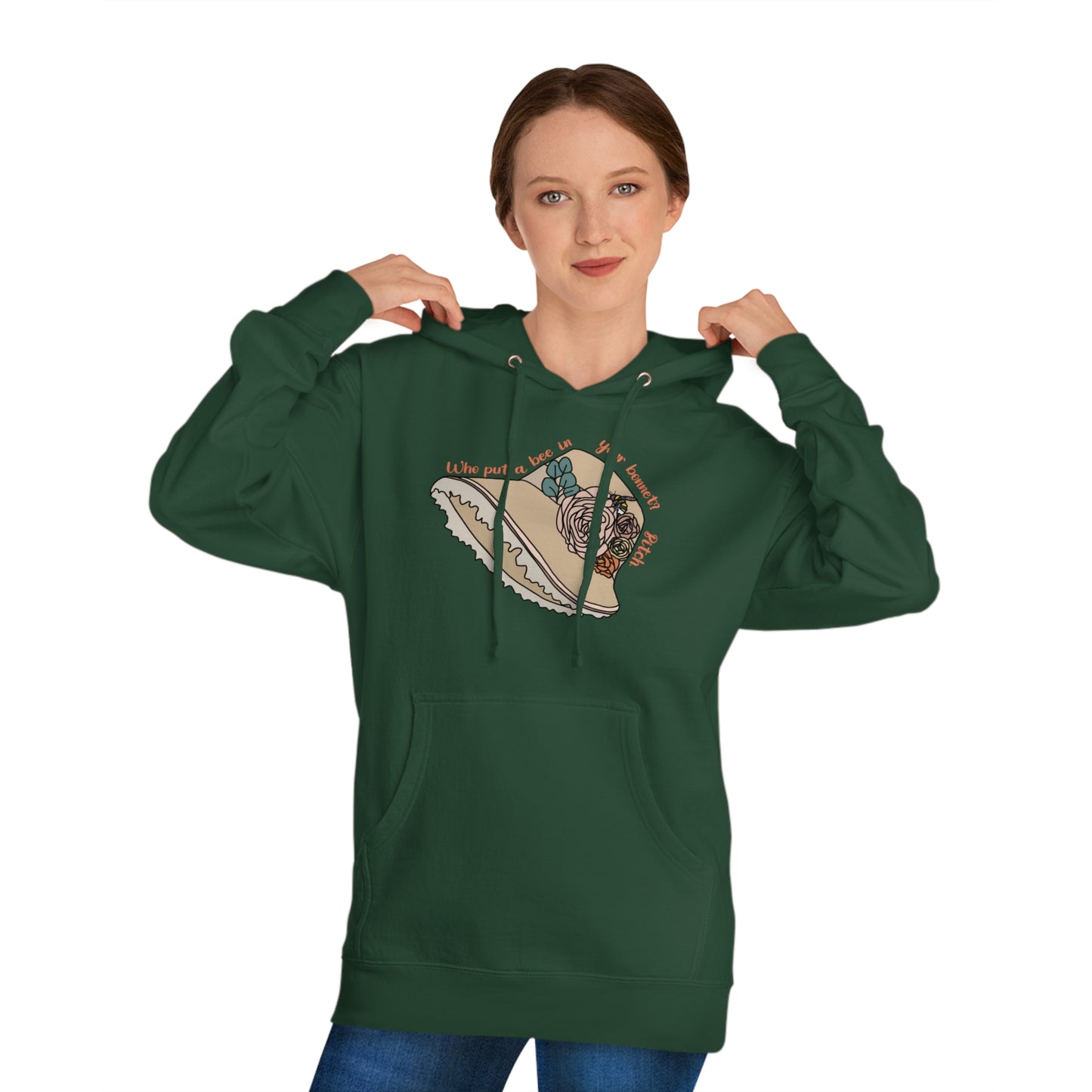 Bee in Bonnet - Unisex Hooded Sweatshirt