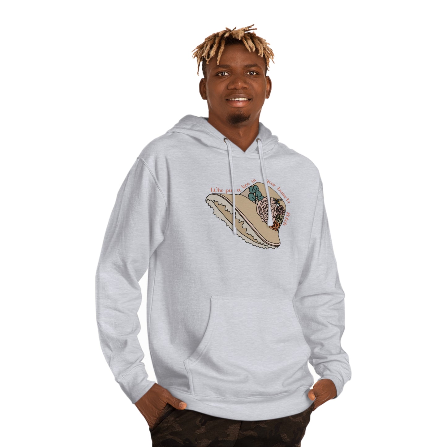Bee in Bonnet - Unisex Hooded Sweatshirt