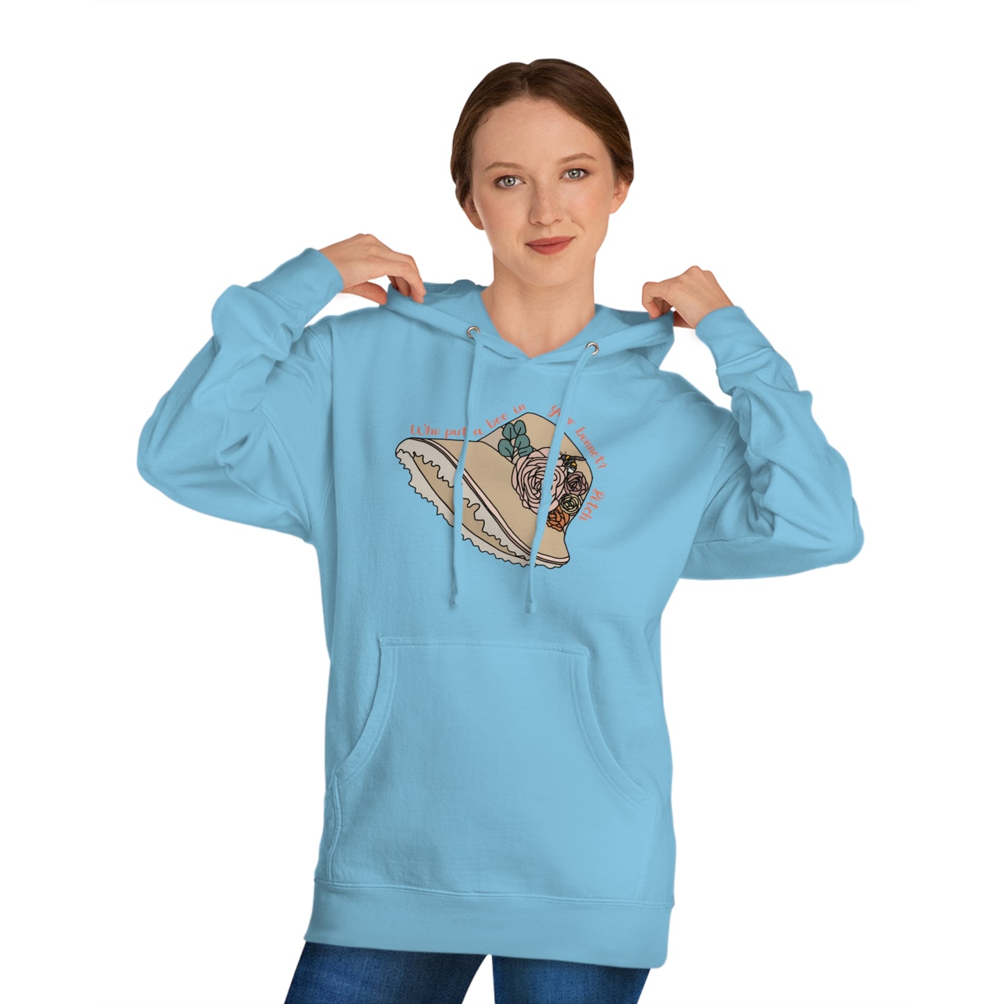 Bee in Bonnet - Unisex Hooded Sweatshirt