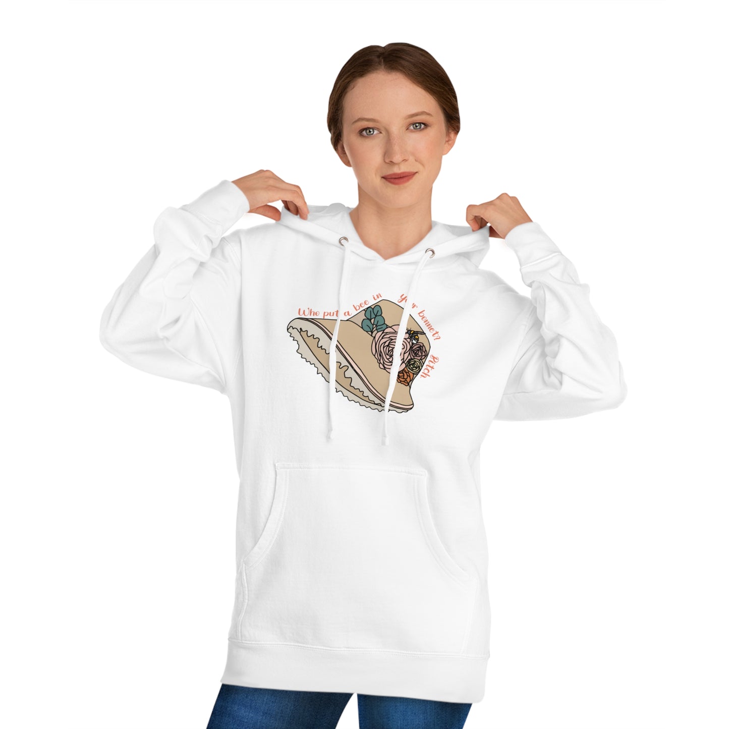 Bee in Bonnet - Unisex Hooded Sweatshirt