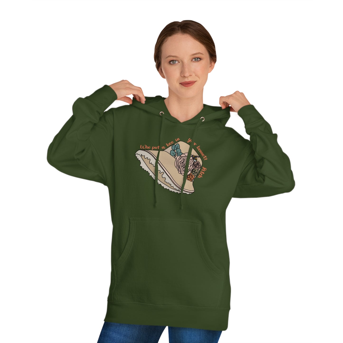 Bee in Bonnet - Unisex Hooded Sweatshirt