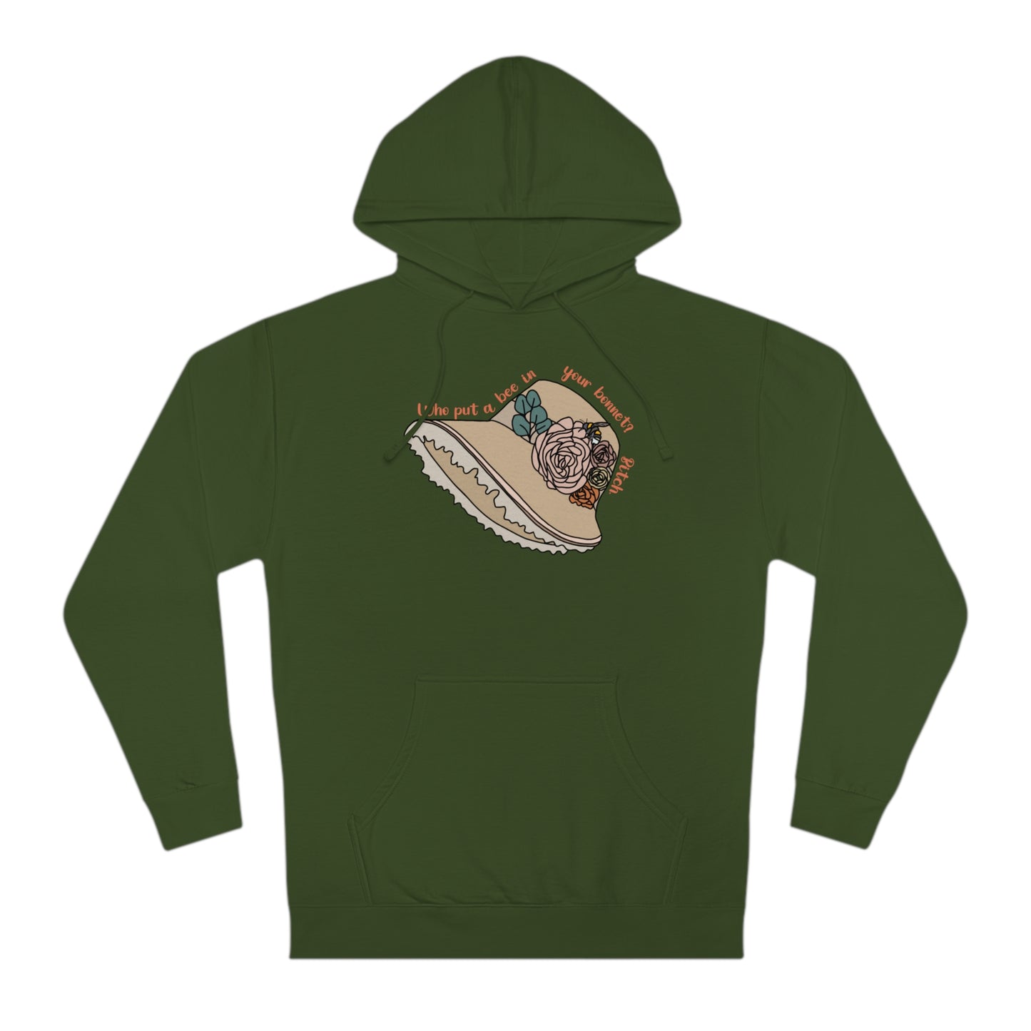 Bee in Bonnet - Unisex Hooded Sweatshirt