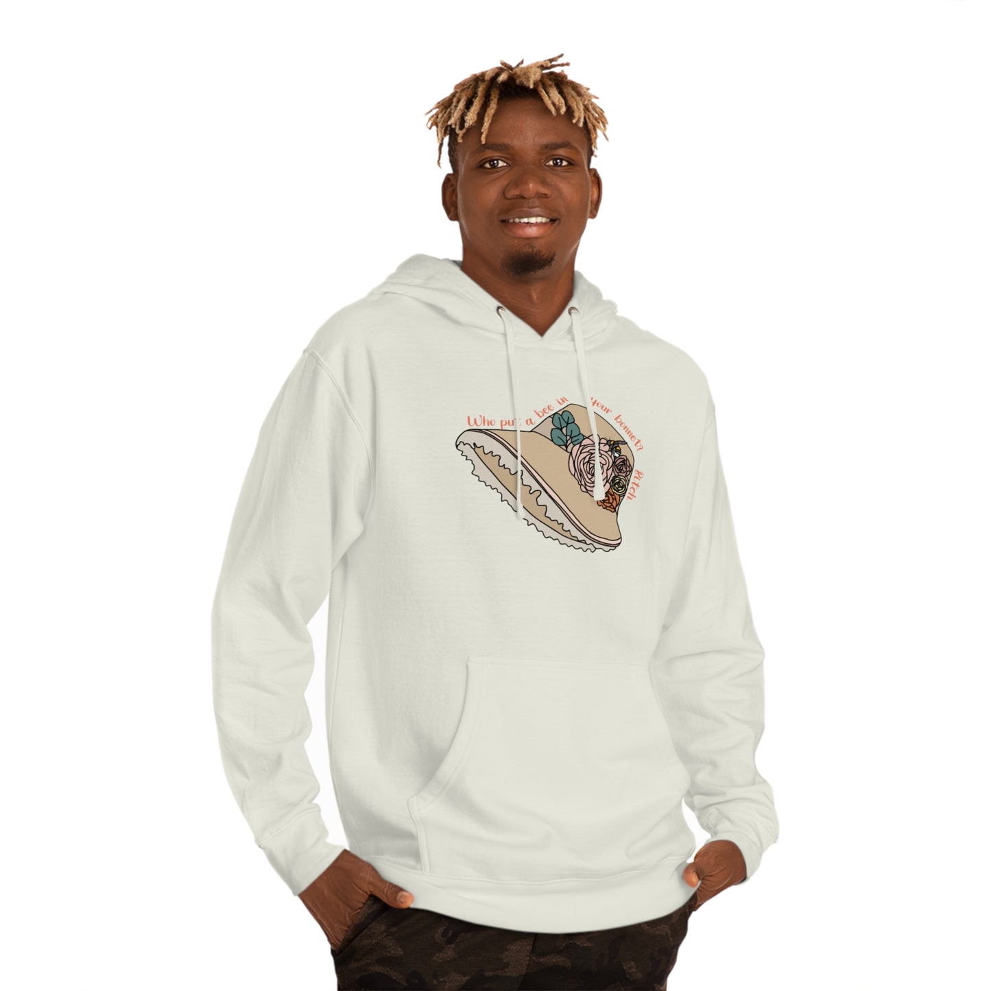 Bee in Bonnet - Unisex Hooded Sweatshirt