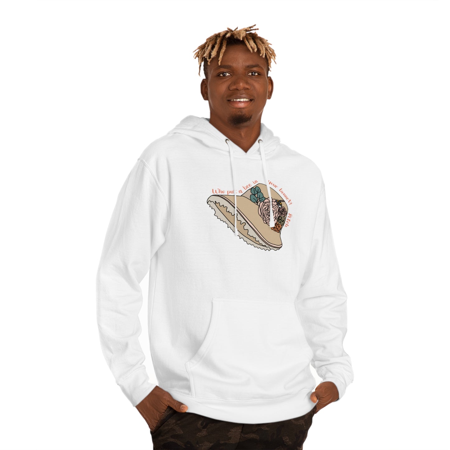 Bee in Bonnet - Unisex Hooded Sweatshirt