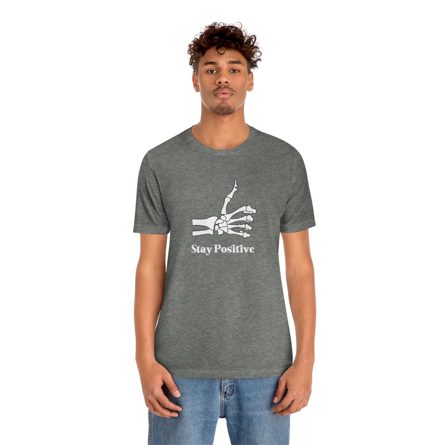 Stay Positive - Unisex Jersey Short Sleeve Tee