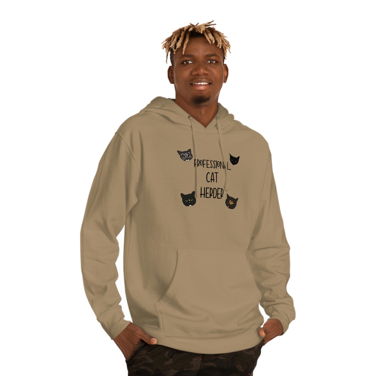 Assistant = Professional Cat Herder - Unisex Hooded Sweatshirt