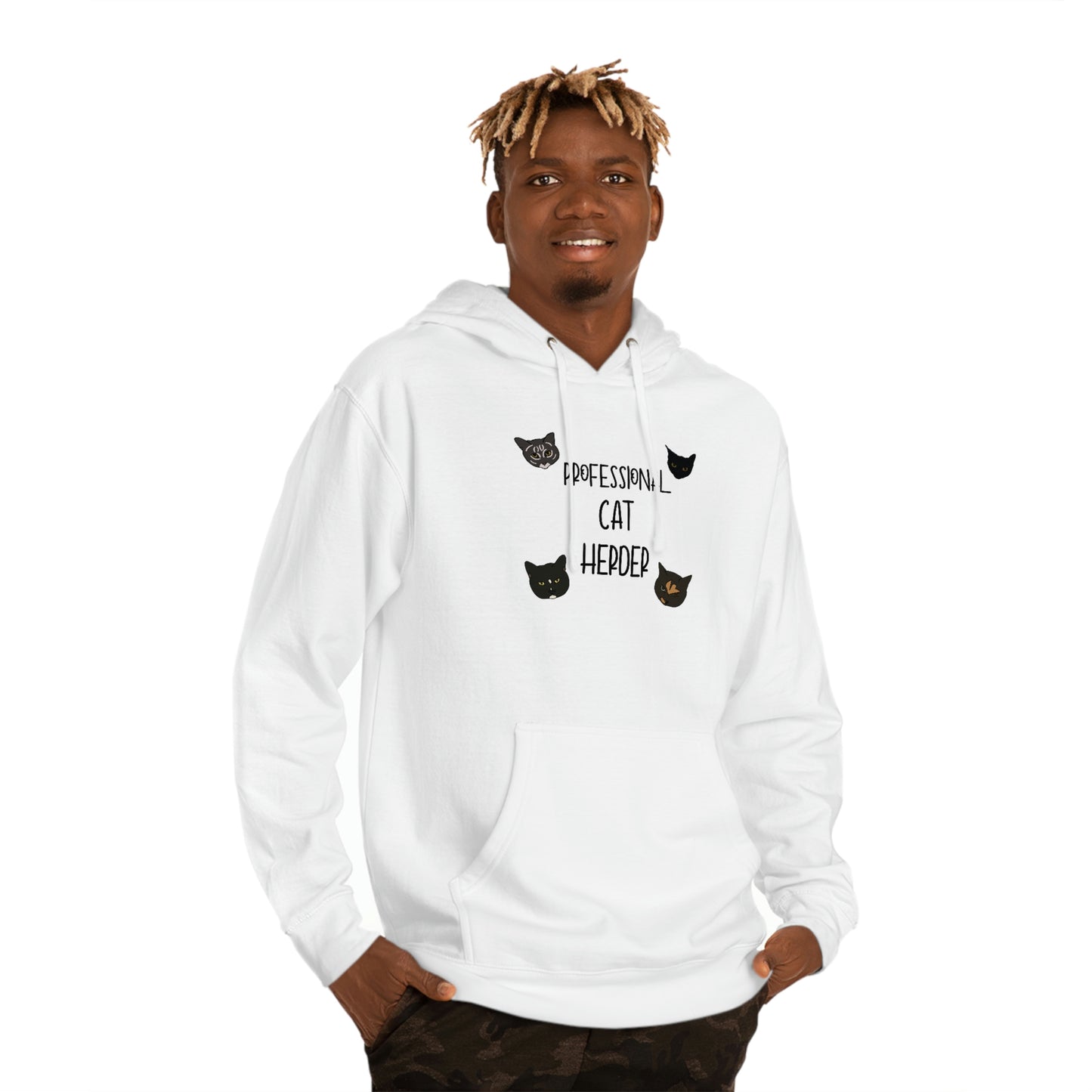 Assistant = Professional Cat Herder - Unisex Hooded Sweatshirt