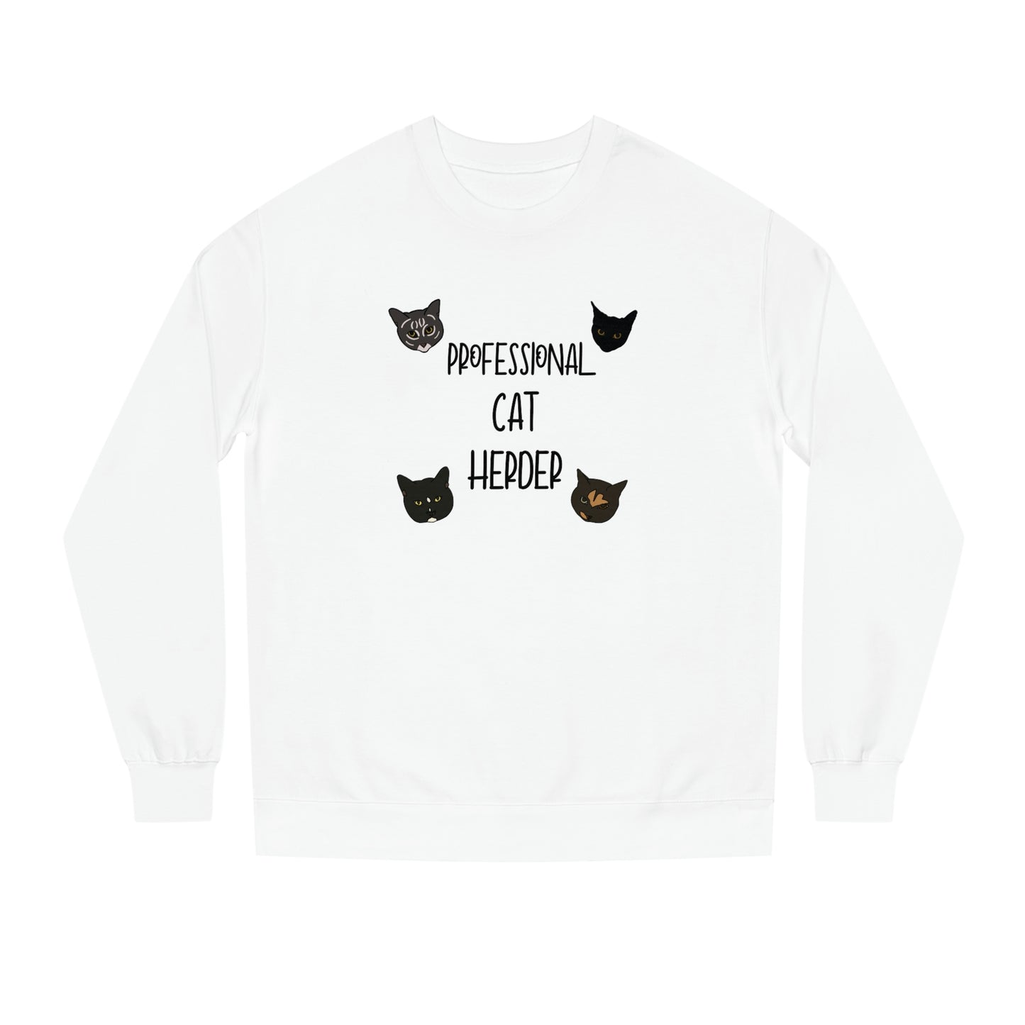 Assistant = Professional Cat Herders - Unisex Crew Neck Sweatshirt
