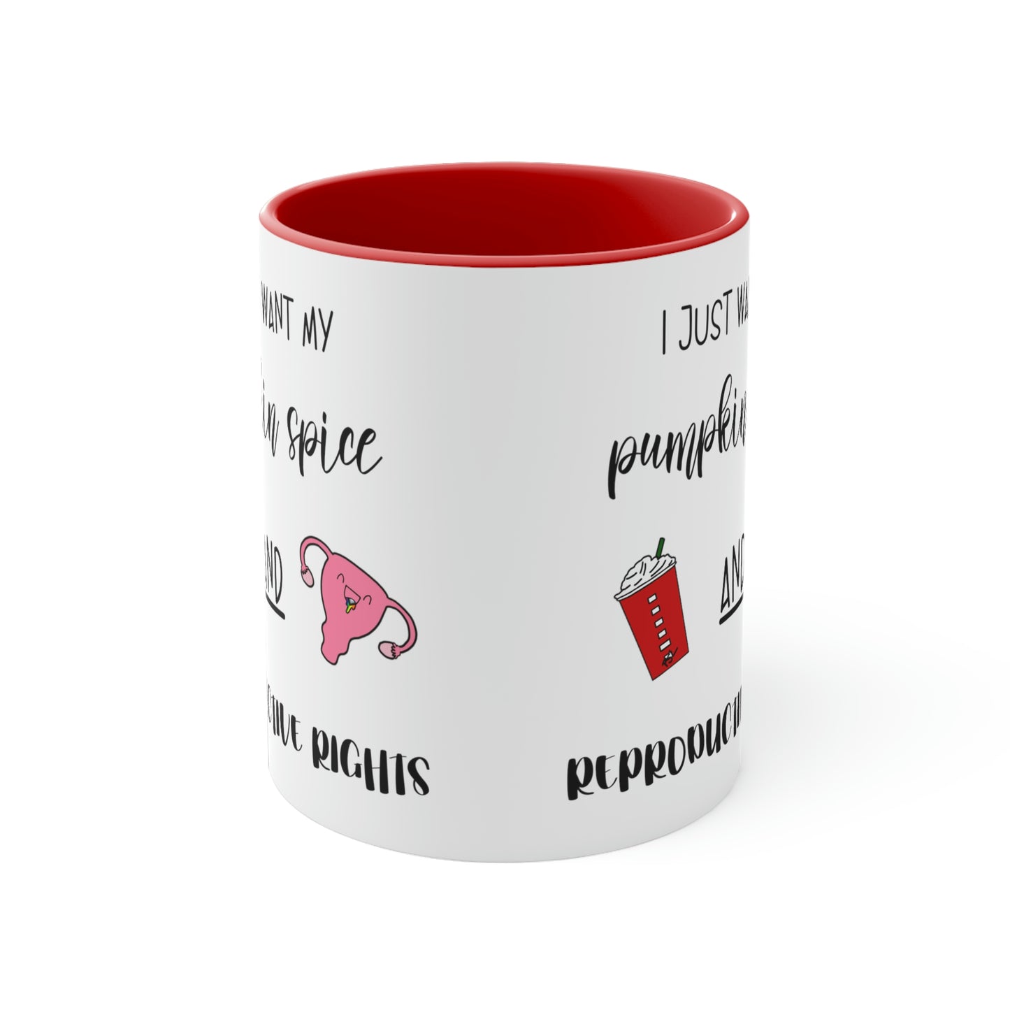 Reproductive Rights Are Human Rights - Accent Coffee Mug, 11oz