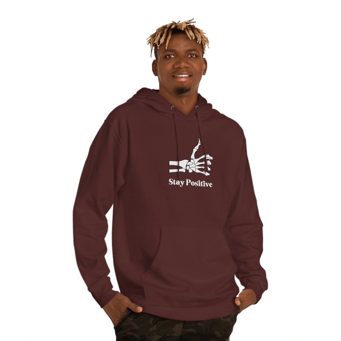 Stay Positive - Unisex Hooded Sweatshirt