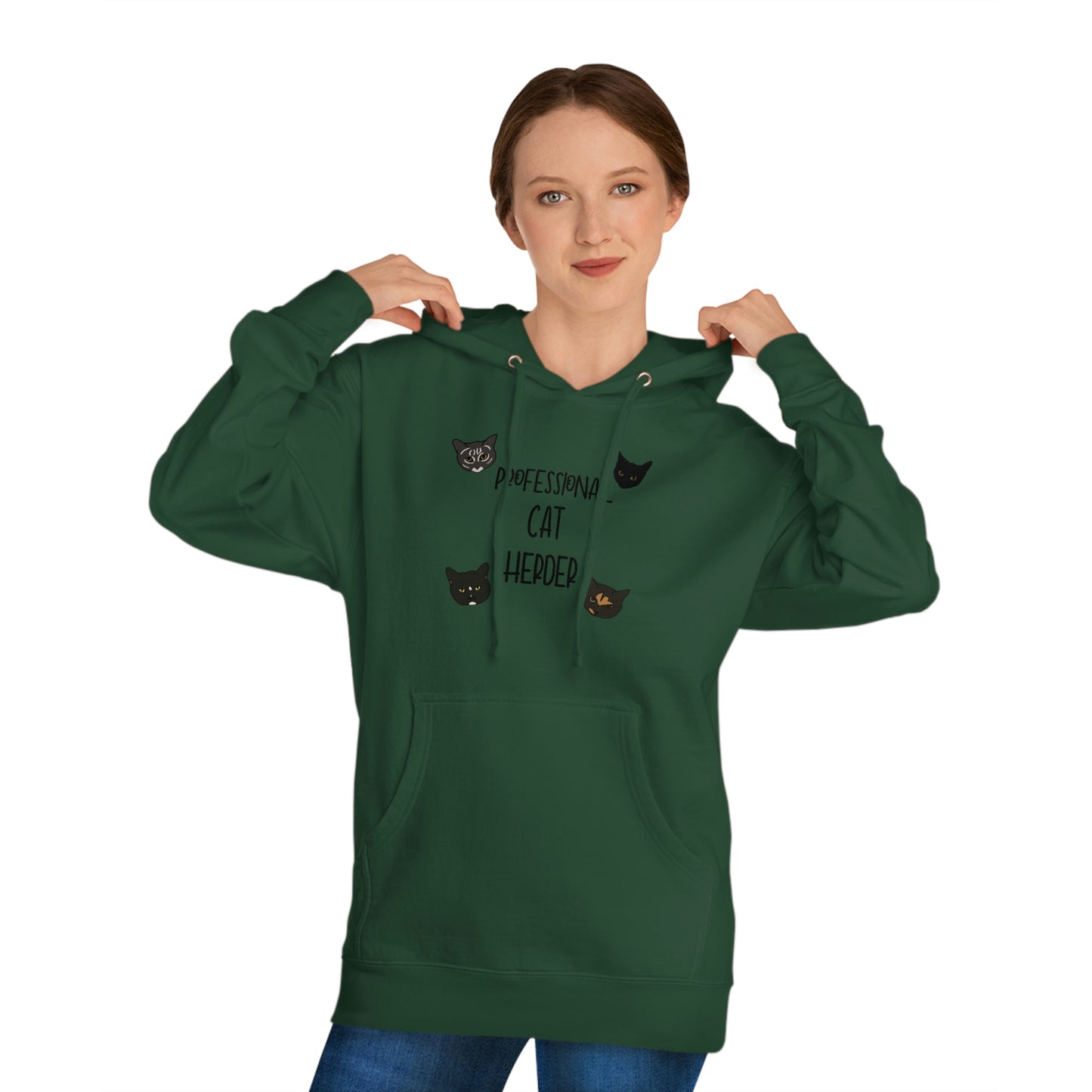 Assistant = Professional Cat Herder - Unisex Hooded Sweatshirt