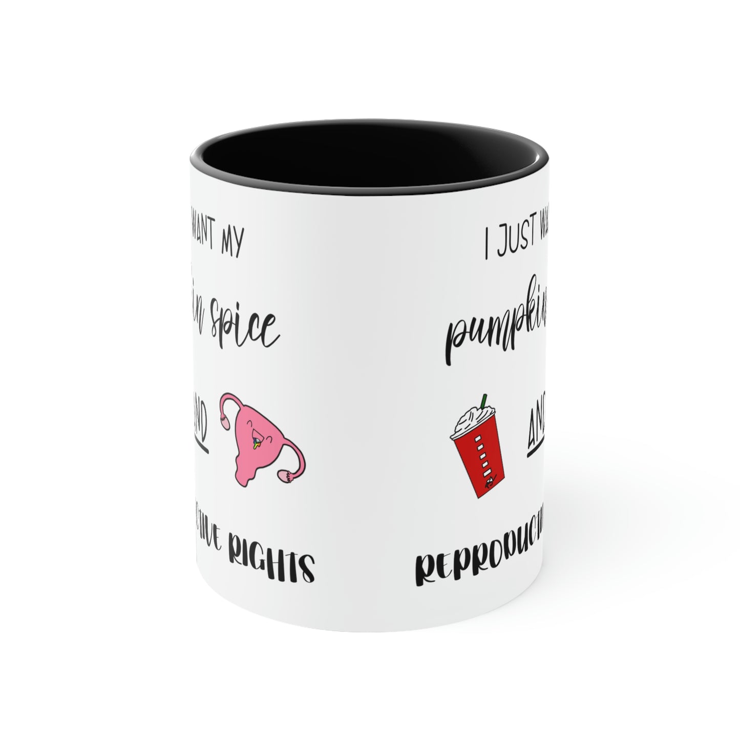 Reproductive Rights Are Human Rights - Accent Coffee Mug, 11oz
