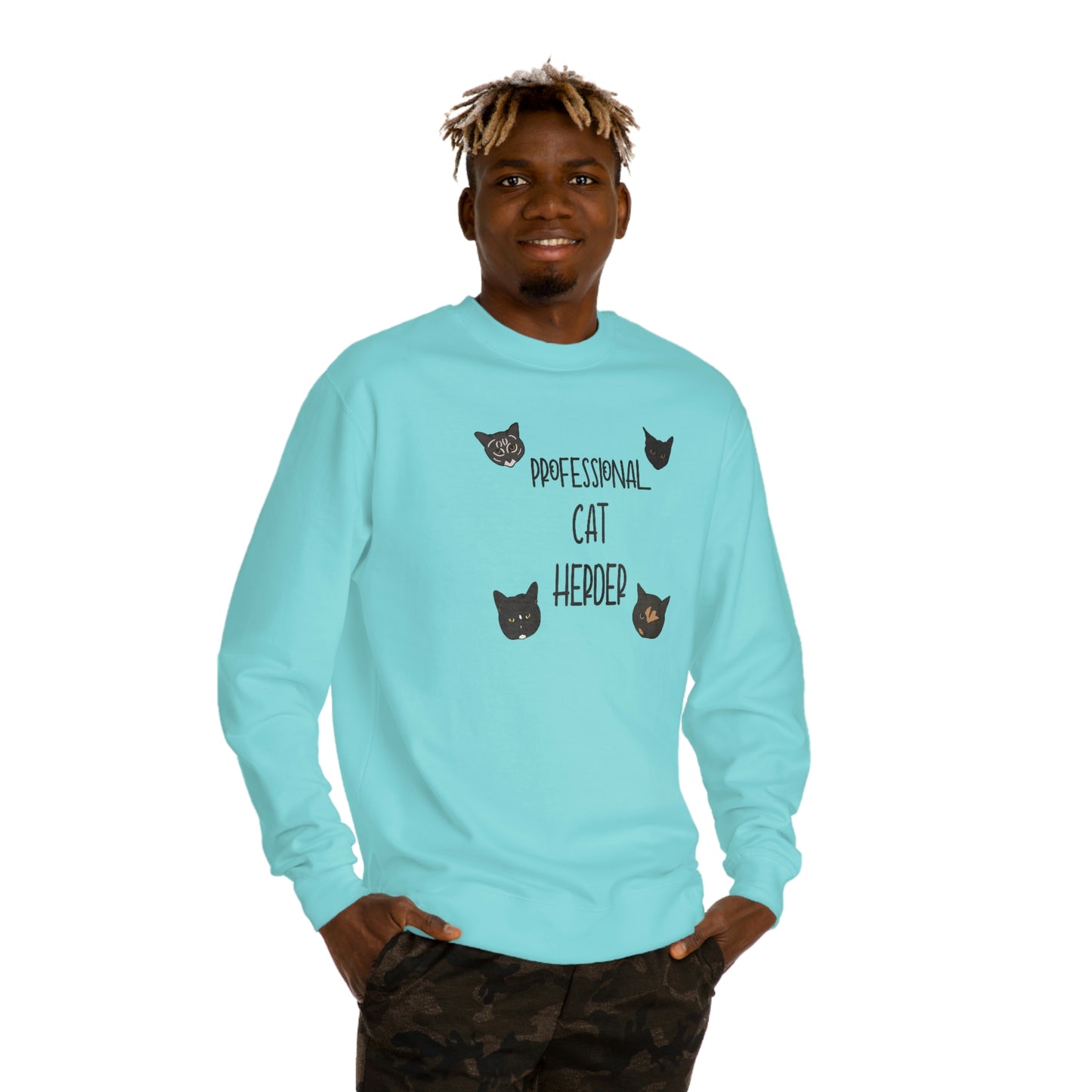 Assistant = Professional Cat Herders - Unisex Crew Neck Sweatshirt