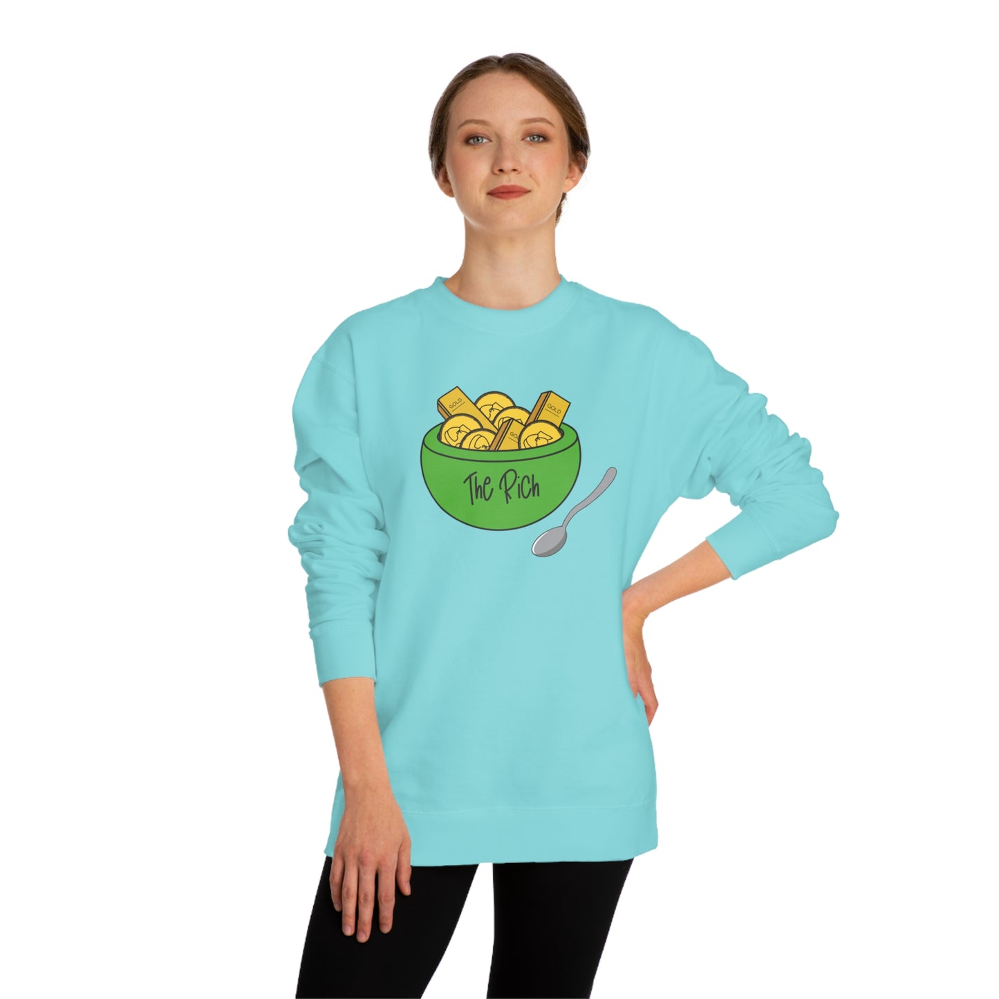Eat the Rich - Unisex Crew Neck Sweatshirt