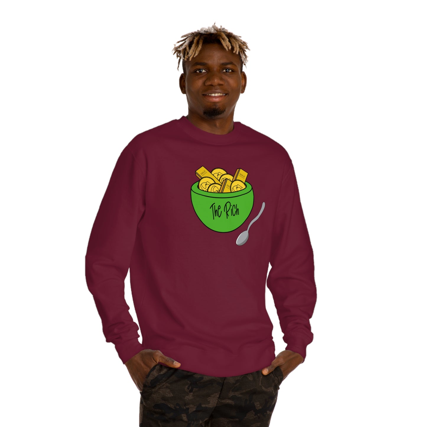 Eat the Rich - Unisex Crew Neck Sweatshirt