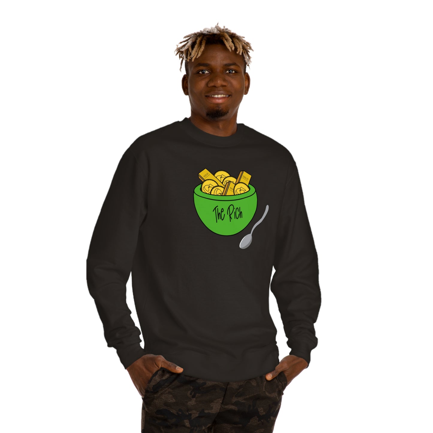 Eat the Rich - Unisex Crew Neck Sweatshirt