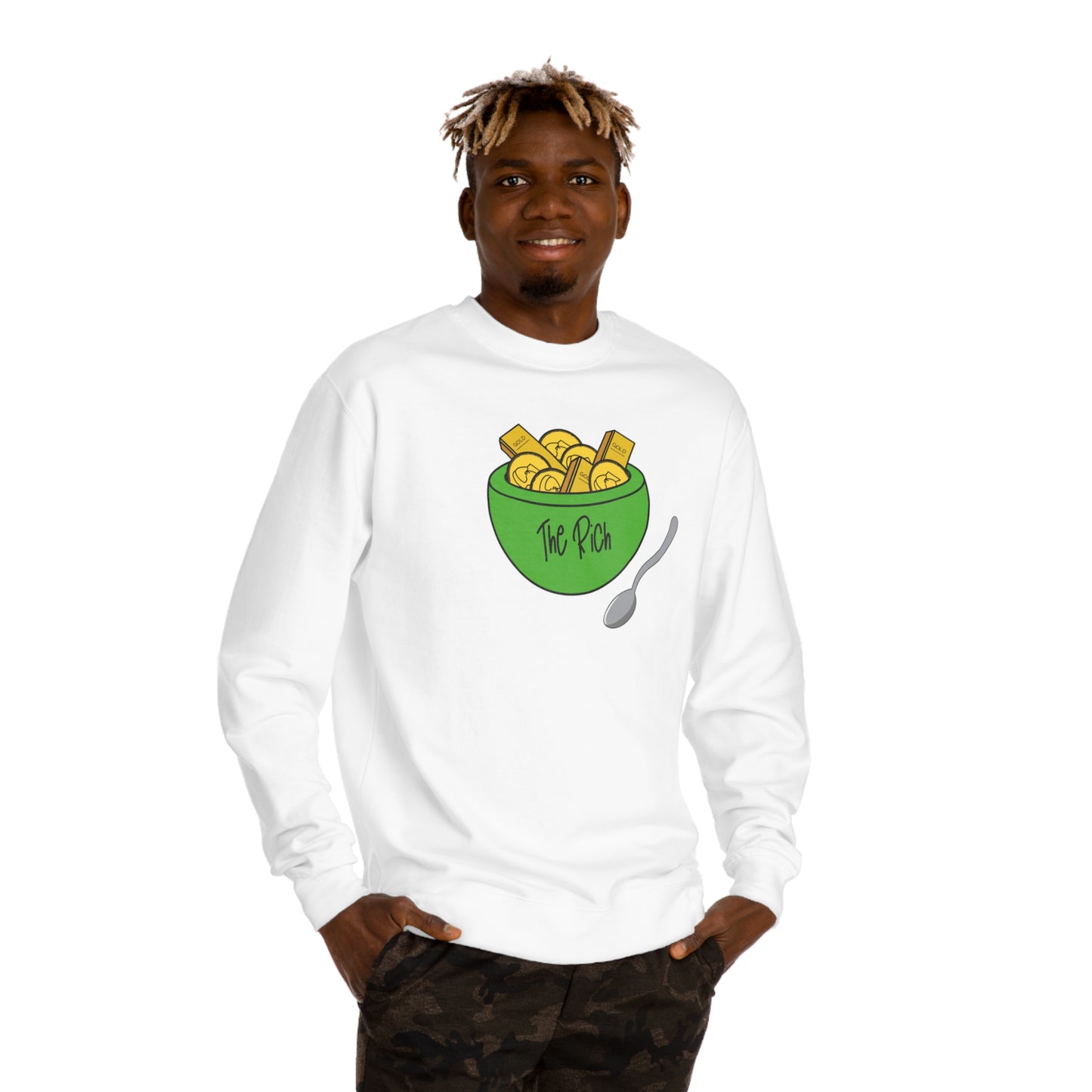 Eat the Rich - Unisex Crew Neck Sweatshirt