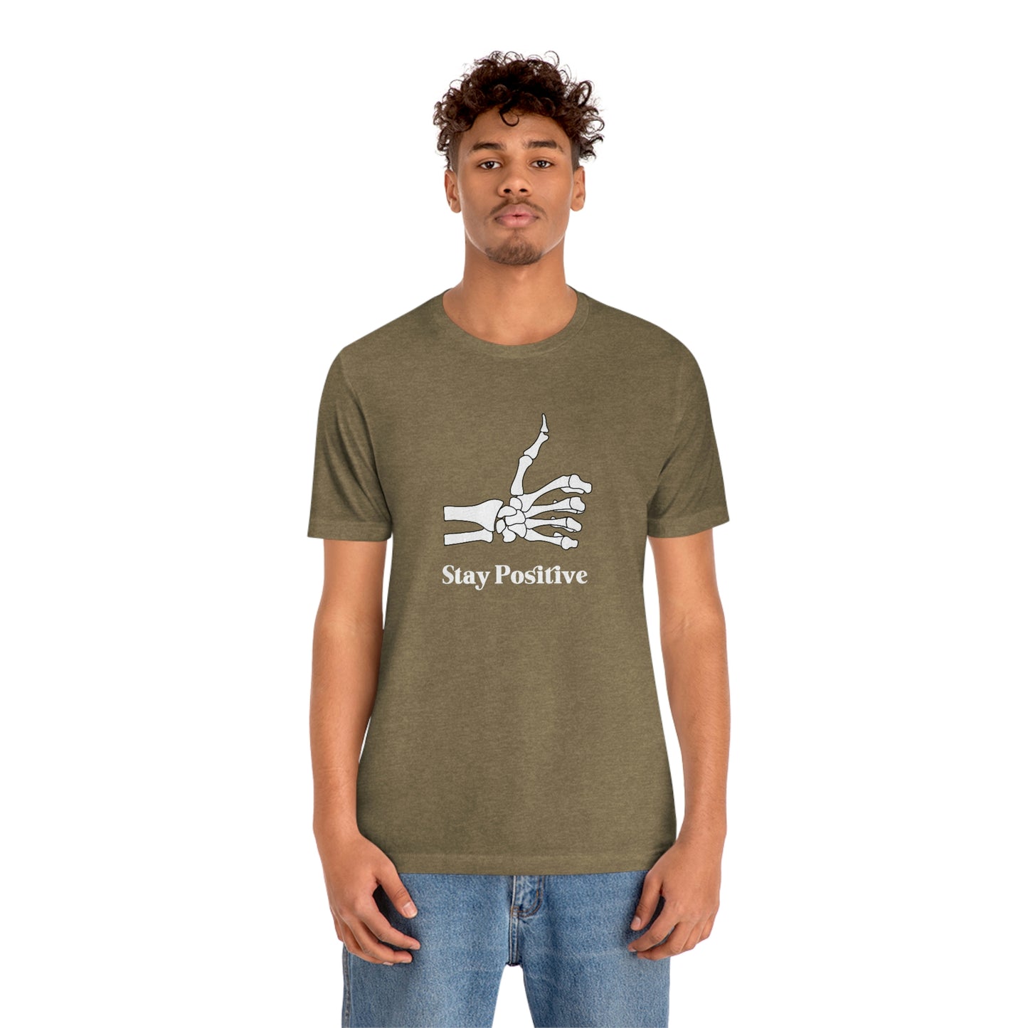 Stay Positive - Unisex Jersey Short Sleeve Tee