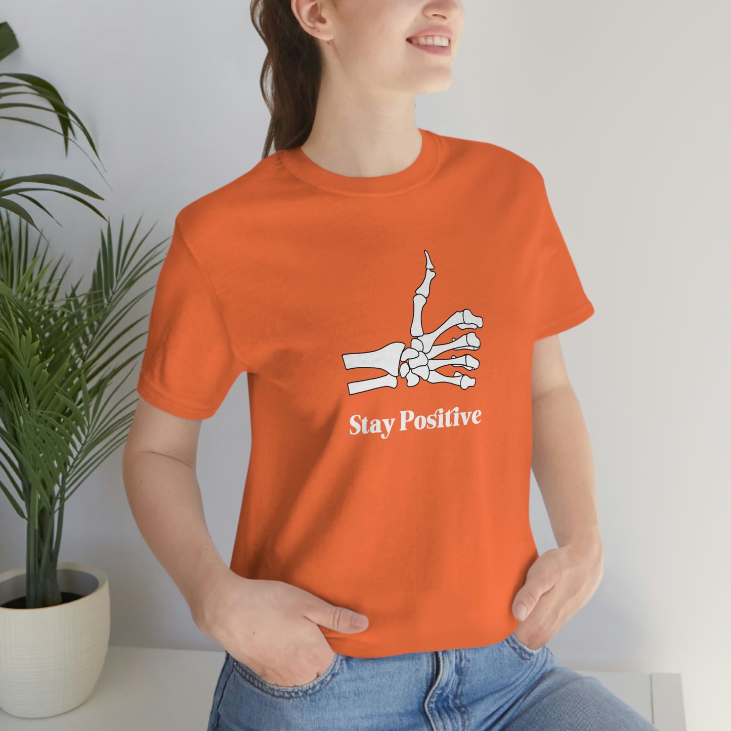 Stay Positive - Unisex Jersey Short Sleeve Tee