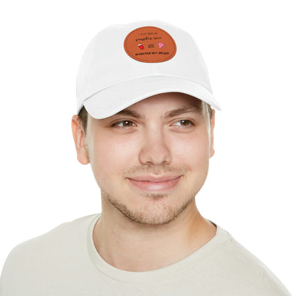 Reproductive Rights Are Human Rights - Dad Hat with Leather Patch (Round)