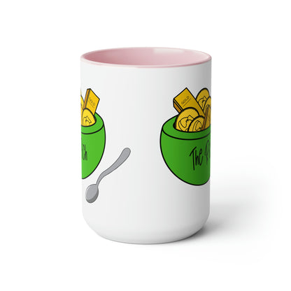 Eat the Rich - Two-Tone Coffee Mugs, 15oz