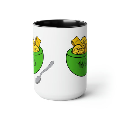 Eat the Rich - Two-Tone Coffee Mugs, 15oz