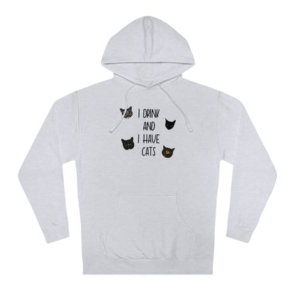 Cats and Drinks - Unisex Hooded Sweatshirt