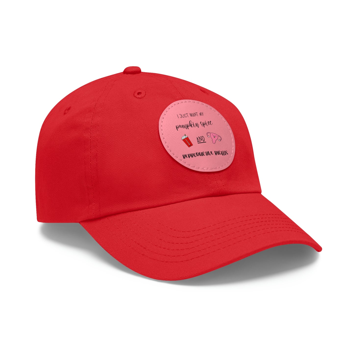 Reproductive Rights Are Human Rights - Dad Hat with Leather Patch (Round)