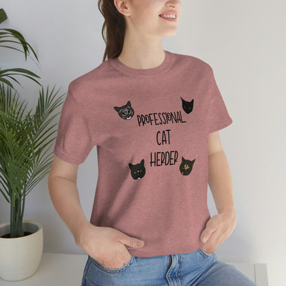 Assistant = Professional Cat Herder - Unisex Jersey Short Sleeve Tee