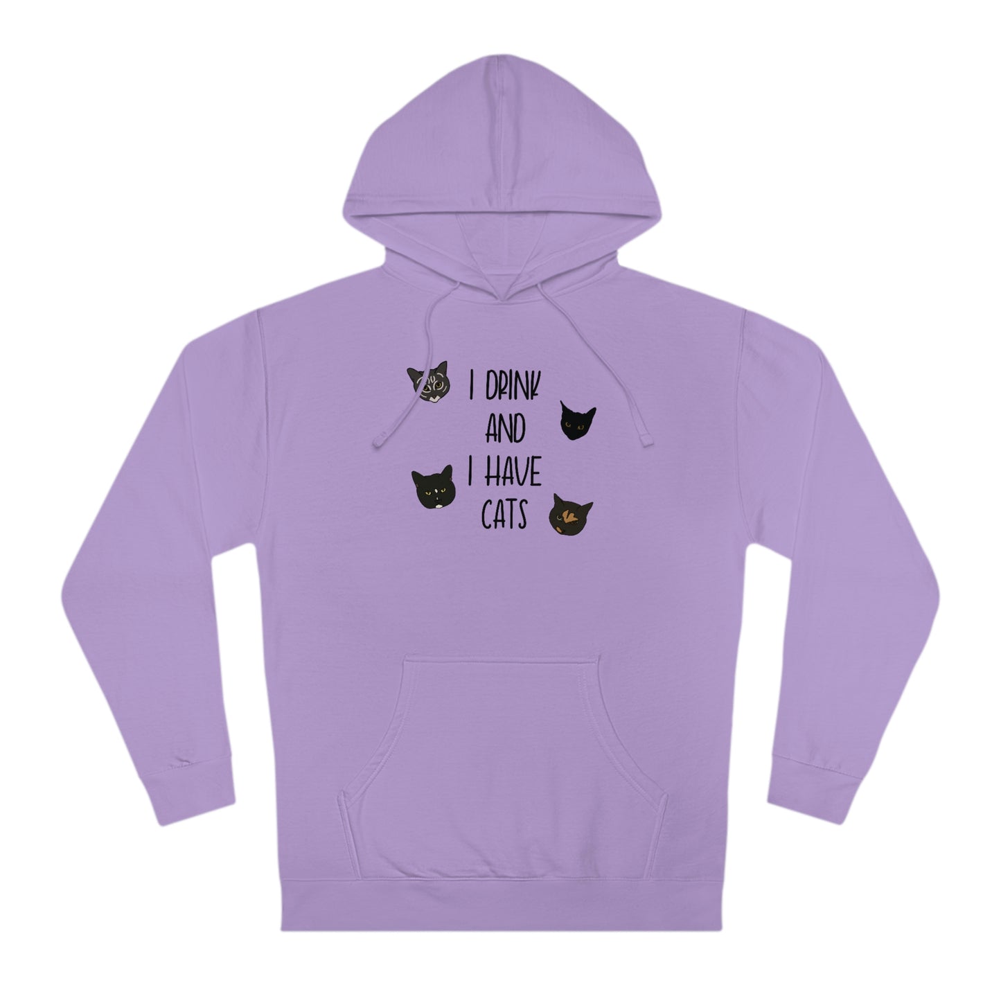 Cats and Drinks - Unisex Hooded Sweatshirt