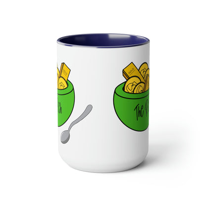 Eat the Rich - Two-Tone Coffee Mugs, 15oz