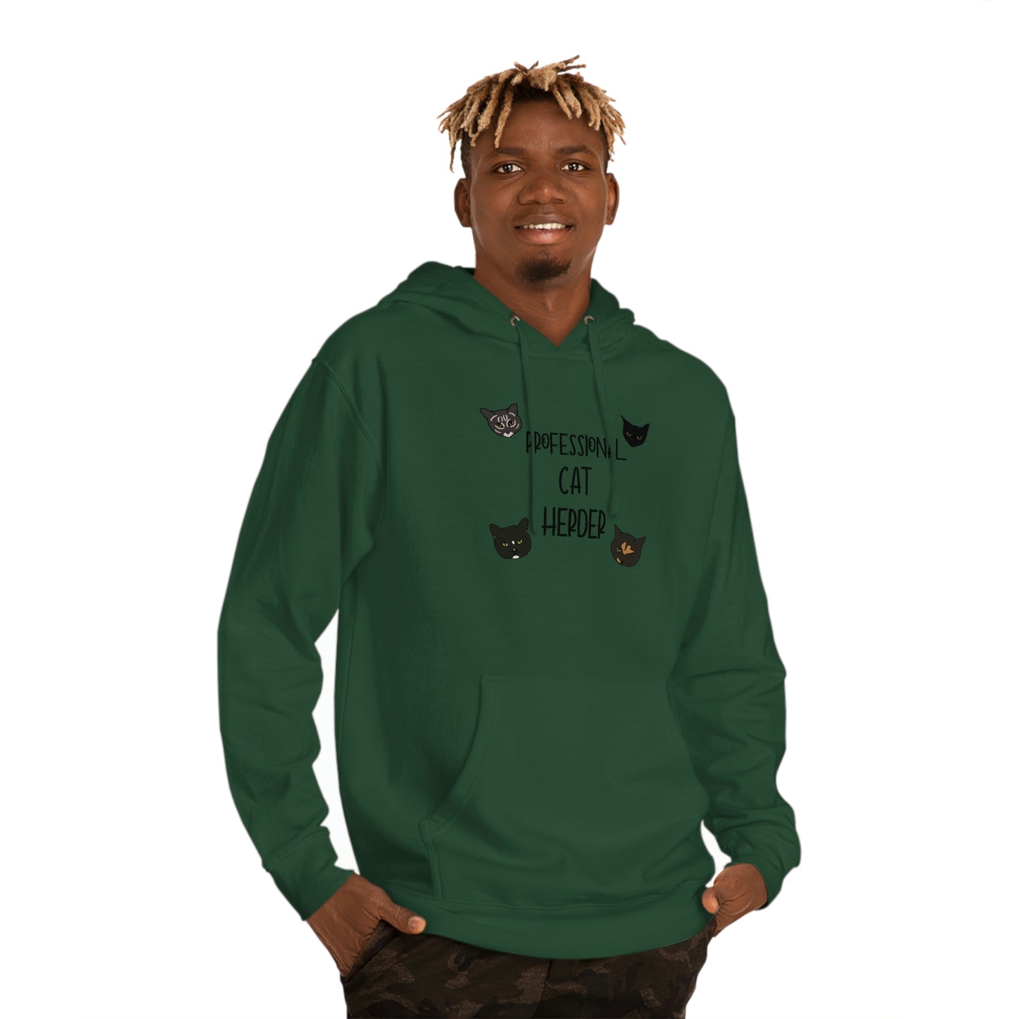 Assistant = Professional Cat Herder - Unisex Hooded Sweatshirt