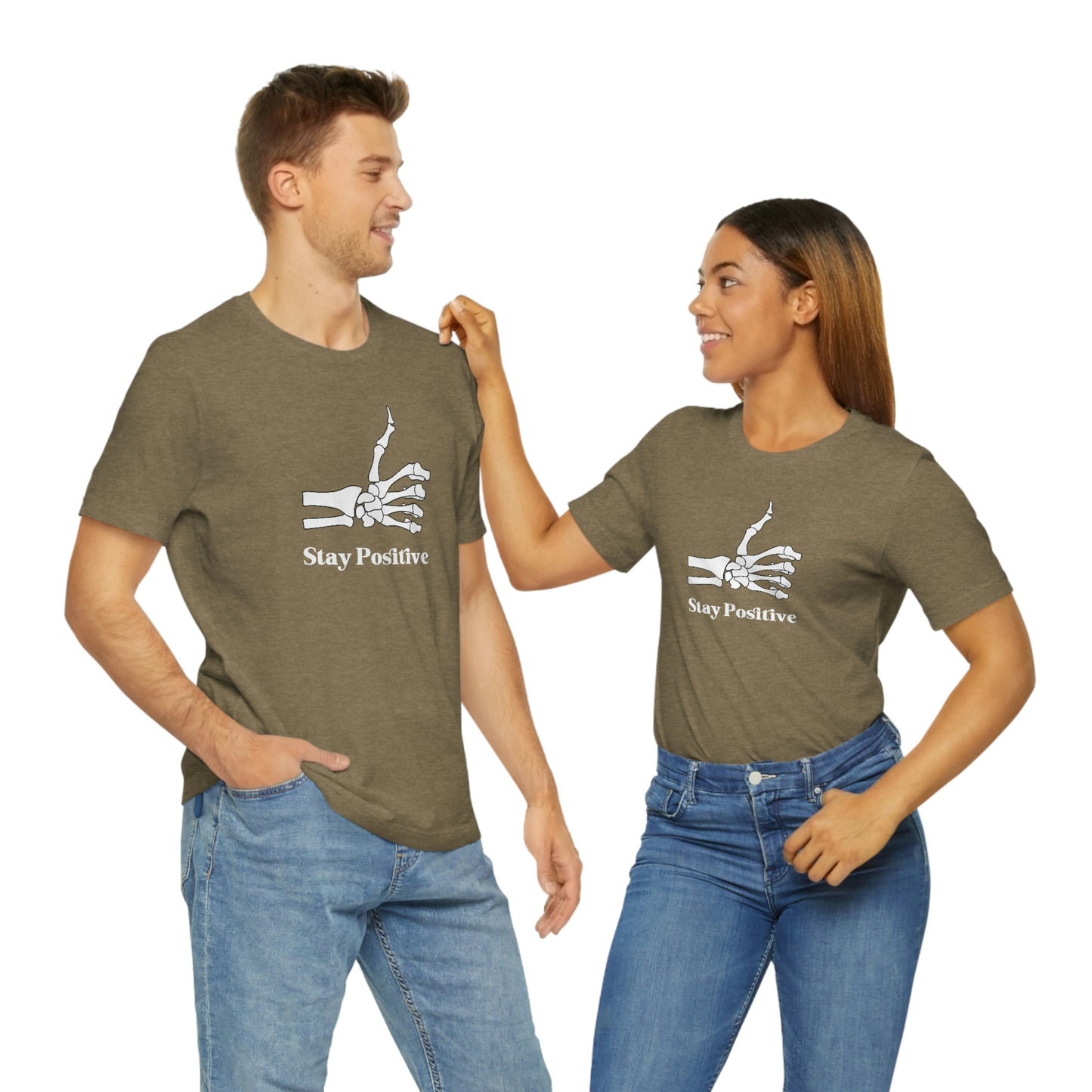 Stay Positive - Unisex Jersey Short Sleeve Tee