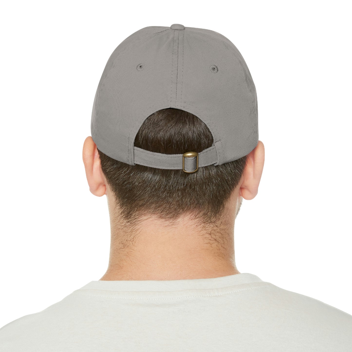 Stay Positive - Dad Hat with Leather Patch (Round)