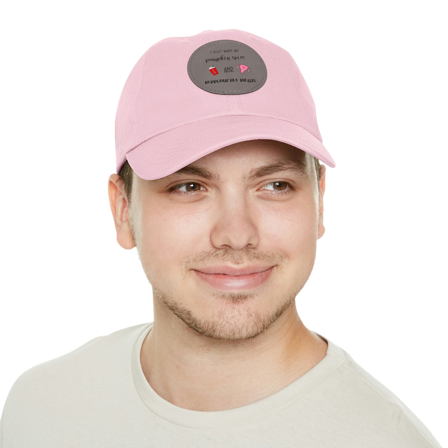 Reproductive Rights Are Human Rights - Dad Hat with Leather Patch (Round)