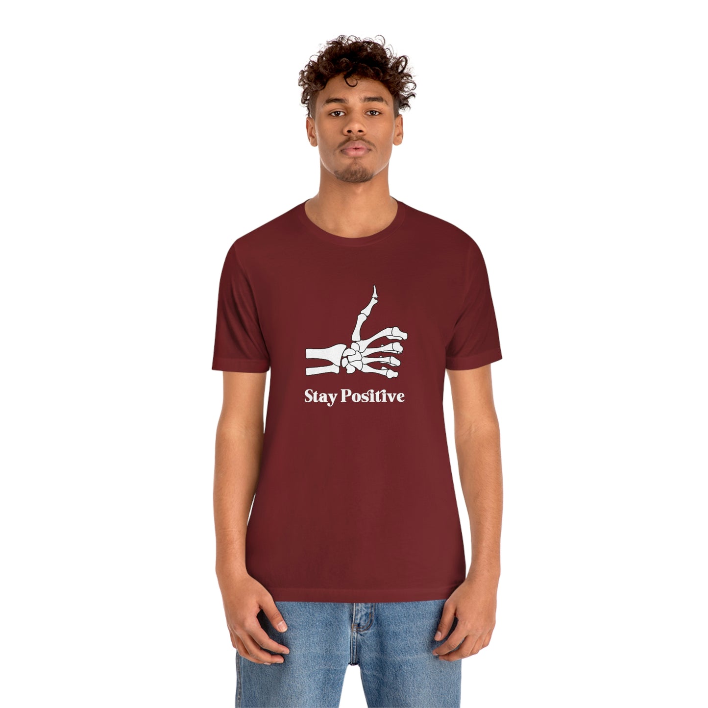 Stay Positive - Unisex Jersey Short Sleeve Tee