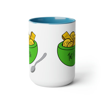 Eat the Rich - Two-Tone Coffee Mugs, 15oz