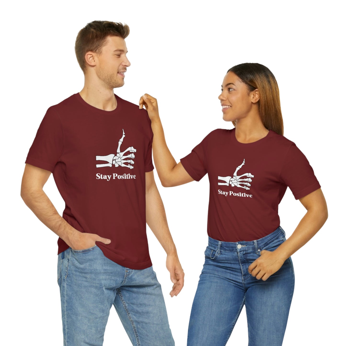 Stay Positive - Unisex Jersey Short Sleeve Tee