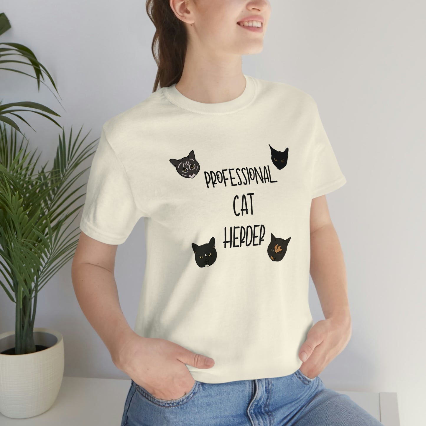 Assistant = Professional Cat Herder - Unisex Jersey Short Sleeve Tee