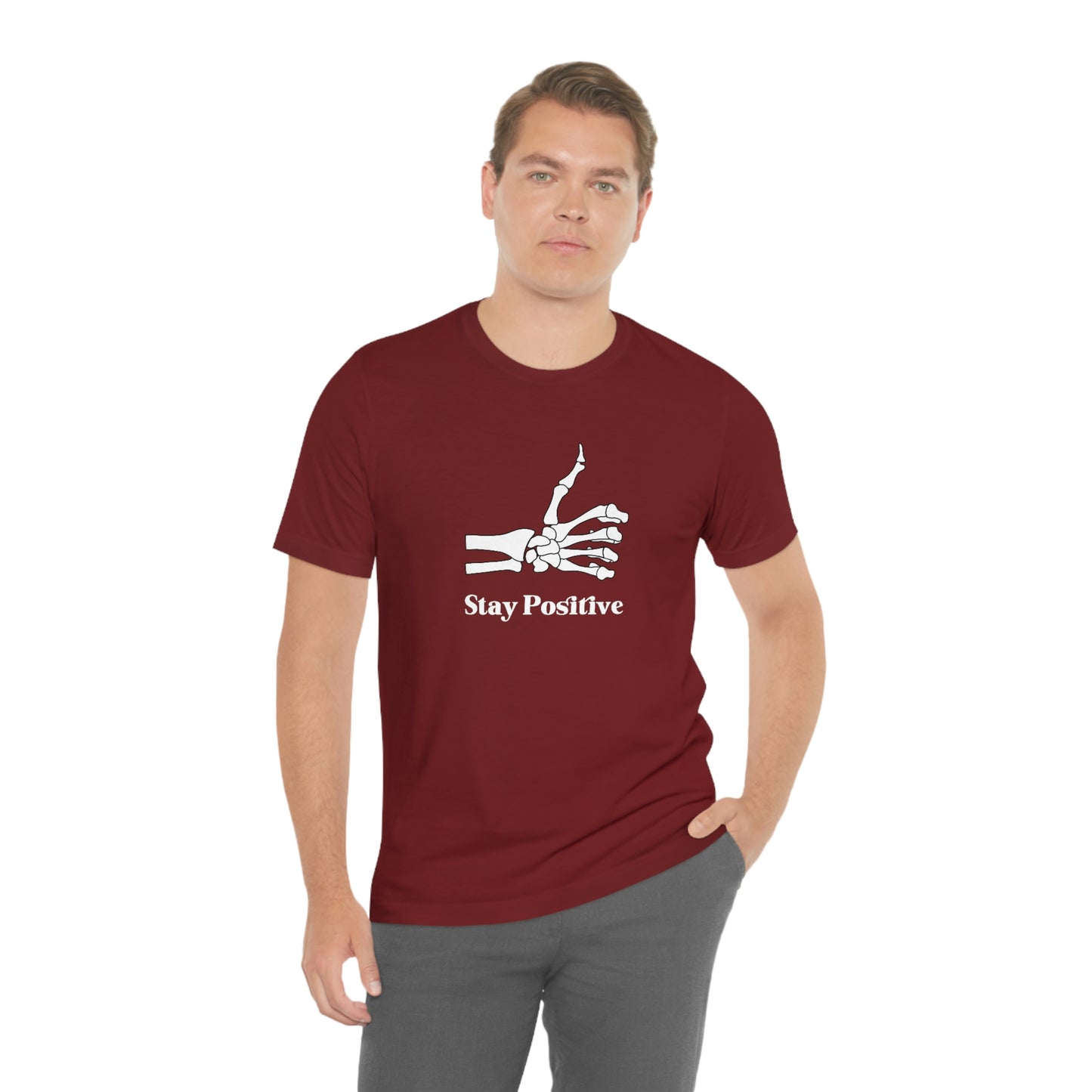Stay Positive - Unisex Jersey Short Sleeve Tee