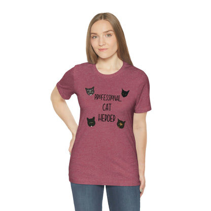 Assistant = Professional Cat Herder - Unisex Jersey Short Sleeve Tee