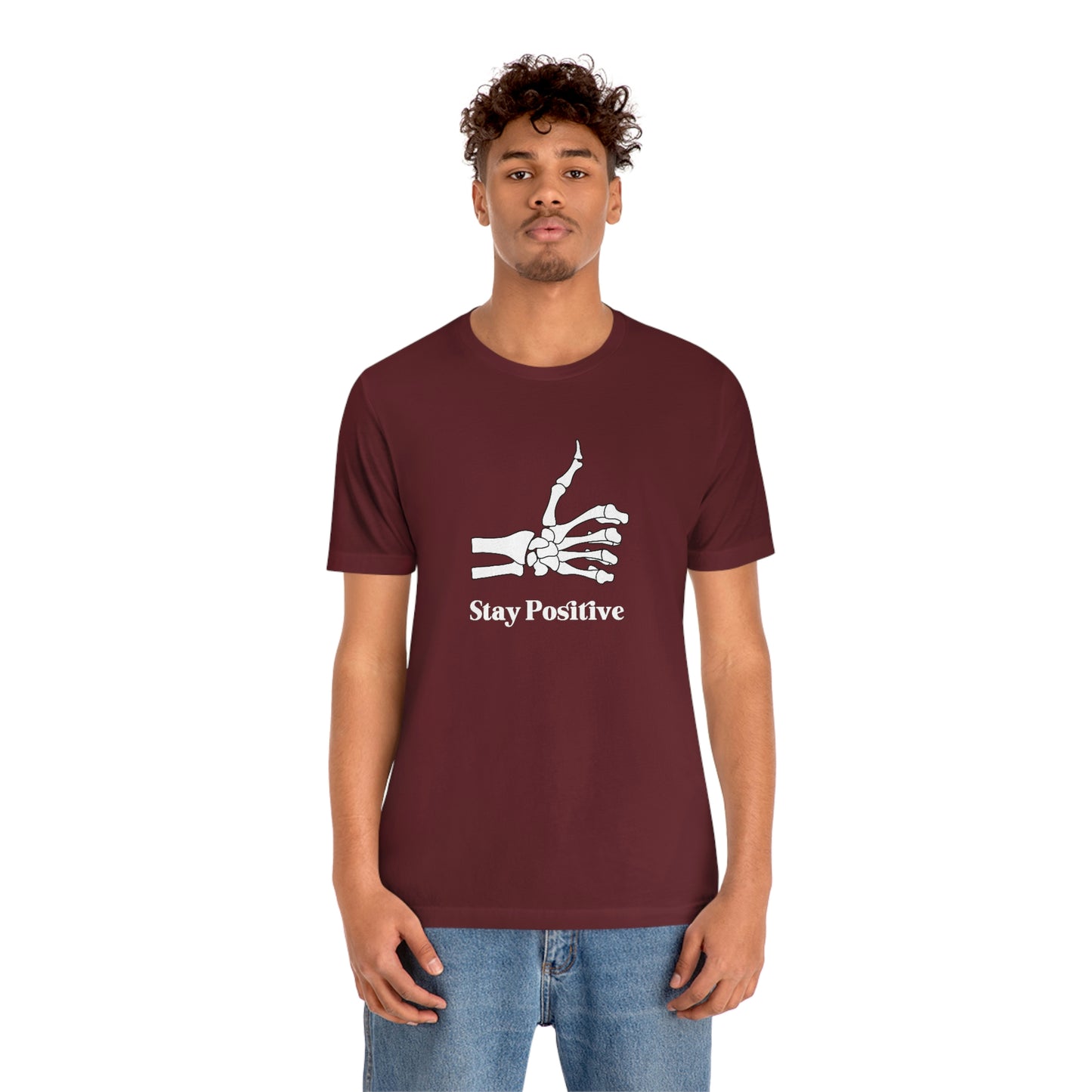 Stay Positive - Unisex Jersey Short Sleeve Tee