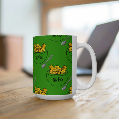 Eat the Rich - Solid 15 oz mug