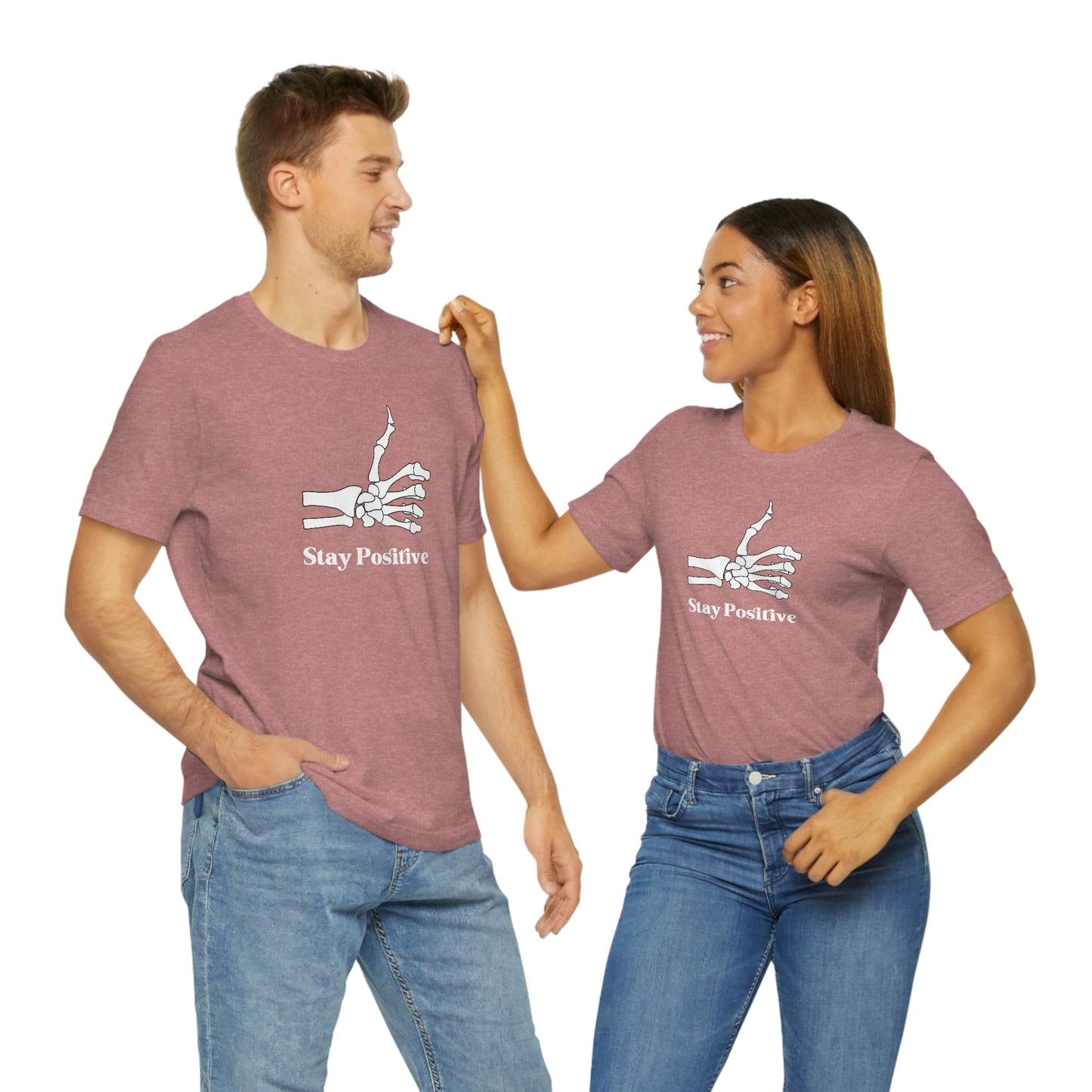 Stay Positive - Unisex Jersey Short Sleeve Tee