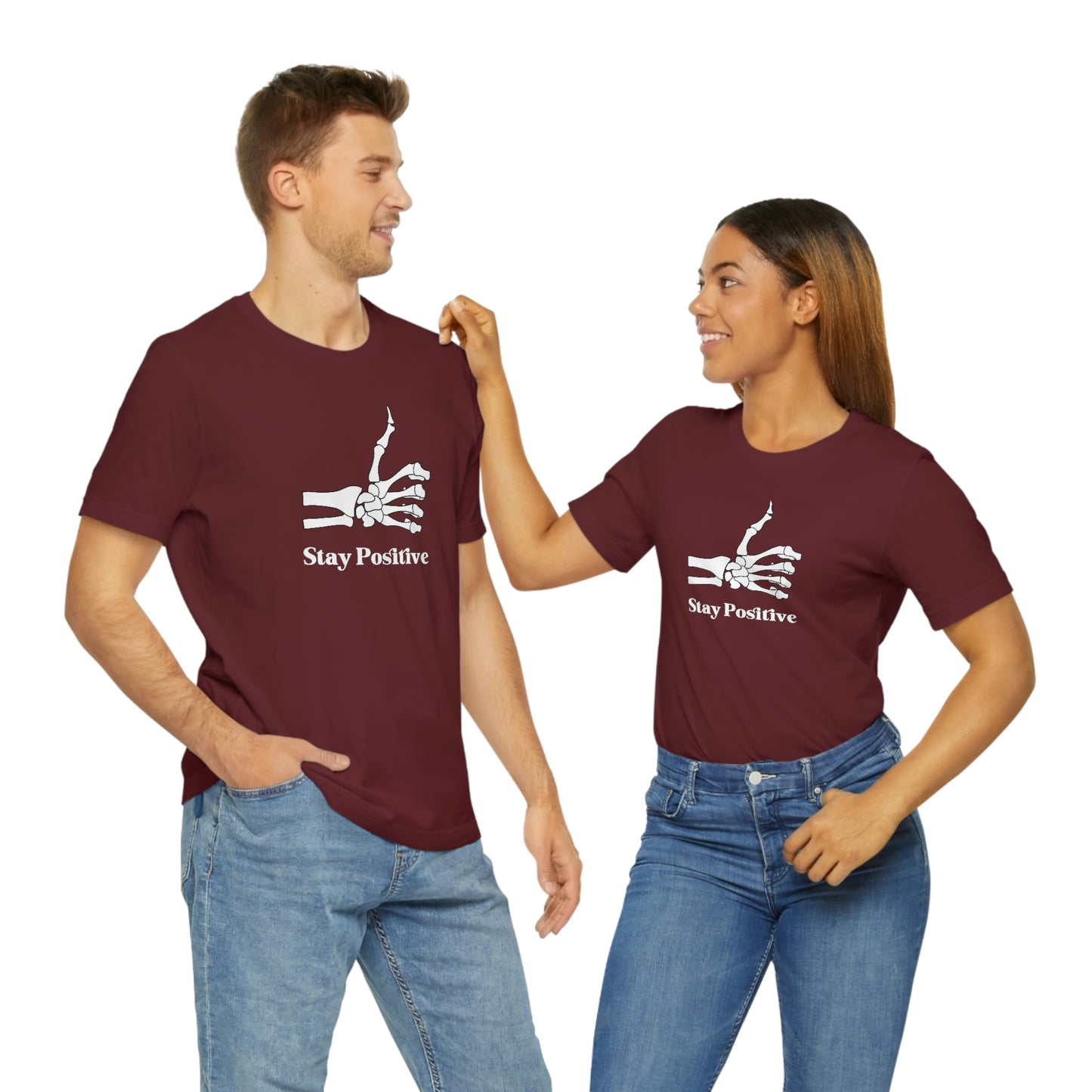 Stay Positive - Unisex Jersey Short Sleeve Tee