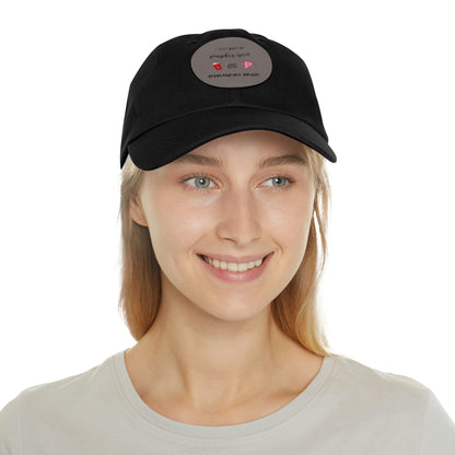 Reproductive Rights Are Human Rights - Dad Hat with Leather Patch (Round)